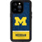University of Michigan Jersey Split iPhone 15 Pro Waterproof Case
